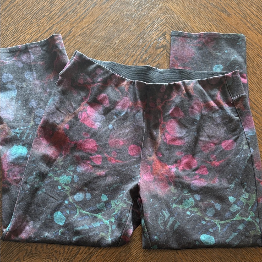 Soft Surroundings In Bloom Black Business Casual Floral Pants Petite Medium